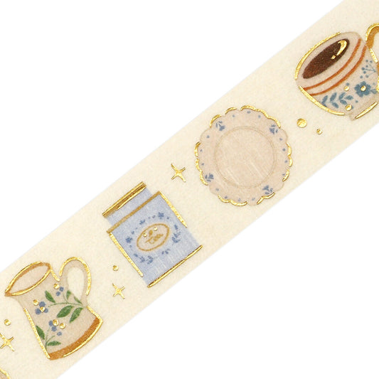 BGM 15mm Washi Tape - Afternoon Tea Set | Papermind Shop