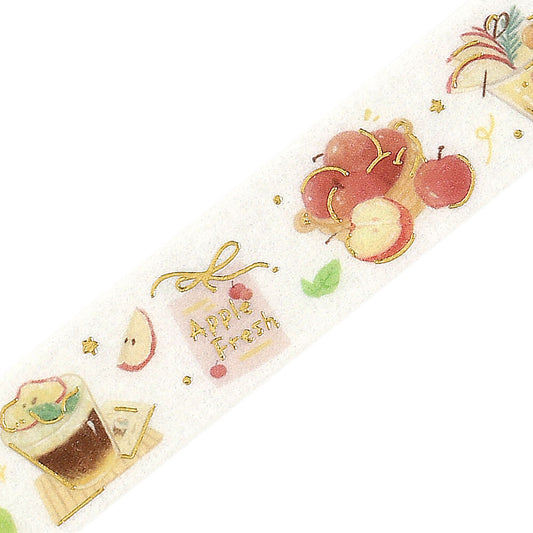 BGM 15mm Washi Tape "Tokimeki Flavor" - Apple | Papermind Shop