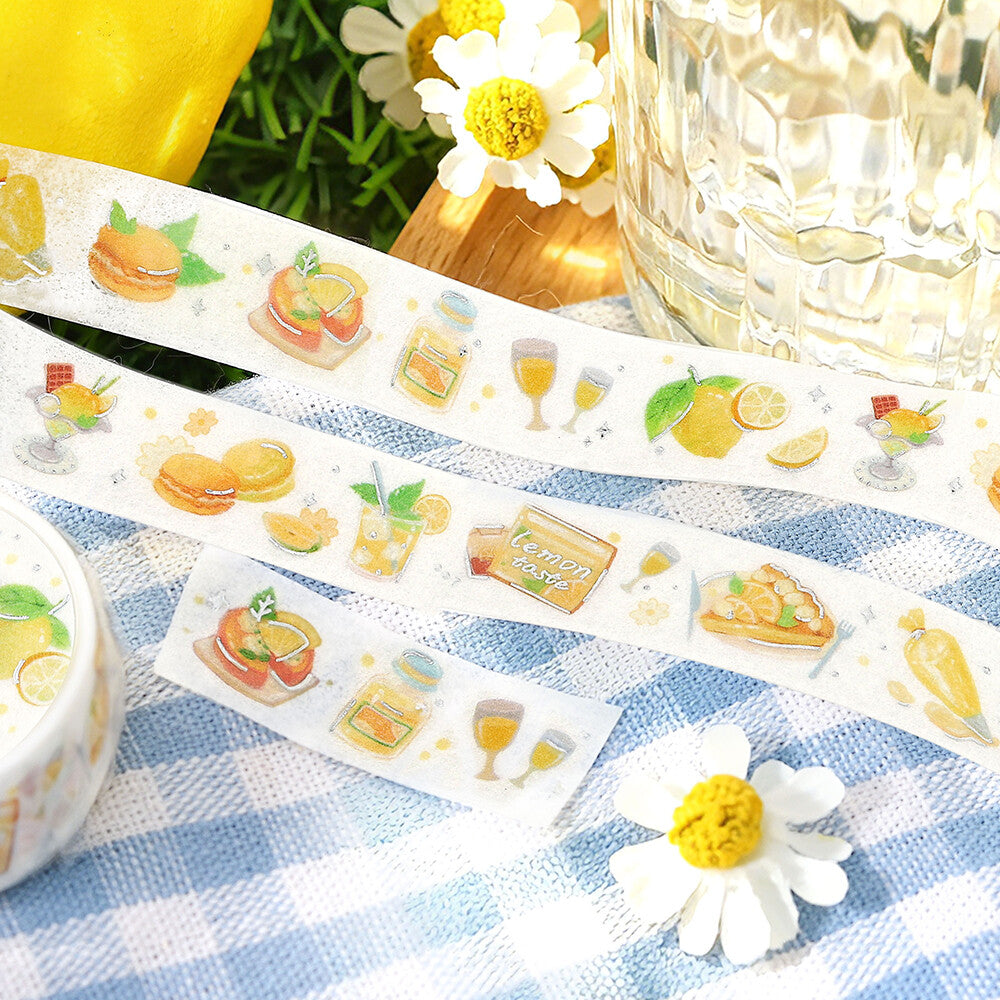 BGM 15mm Washi Tape "Tokimeki Flavor" - Lemon | Papermind Shop