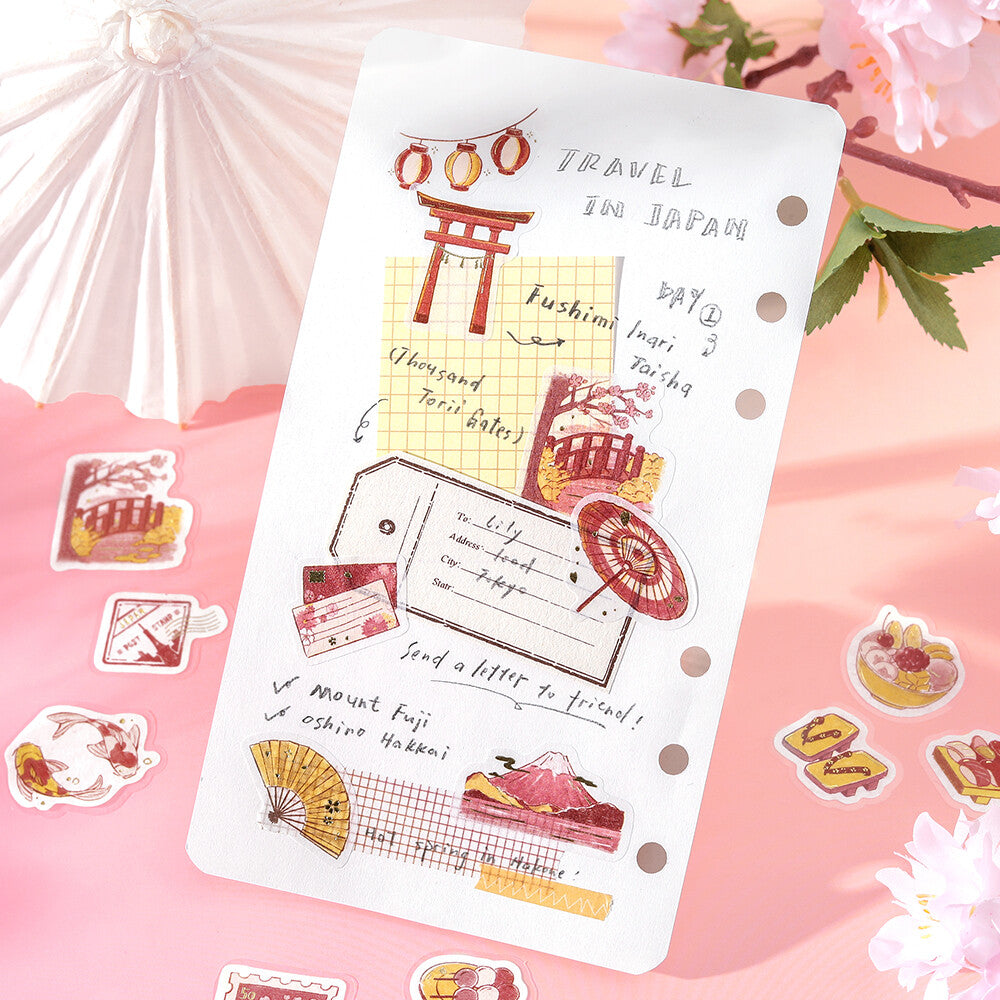 BGM Foil-stamped Flake Stickers "Fragments of a Journey" - To Japan