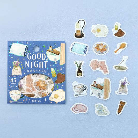 BGM Foil-Stamped Flake Stickers – Another Good Day: Good Night