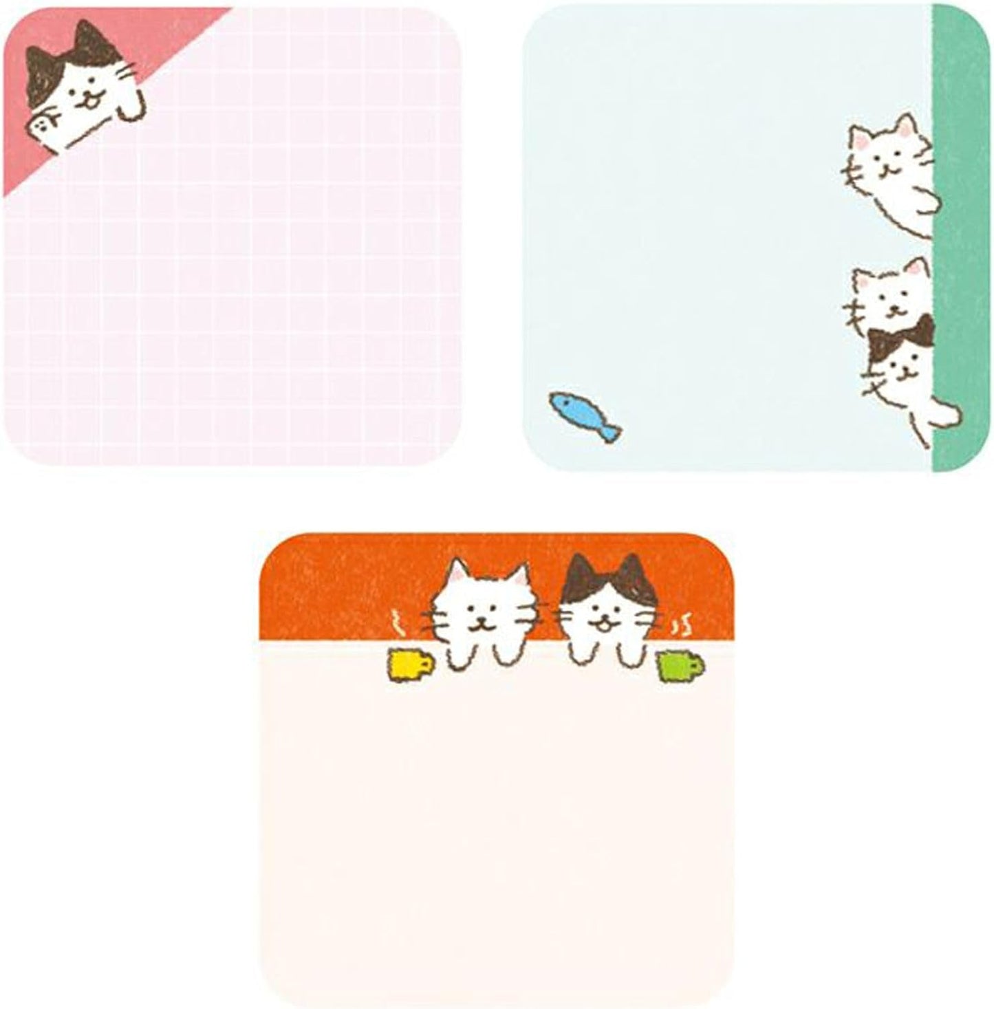 Furukawashiko Sticky Notes - Popping Up Cat | Papermind Shop