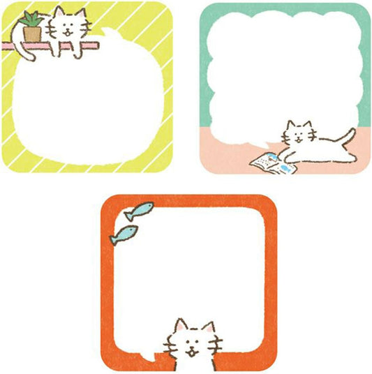 Furukawashiko Sticky Notes - Speech Bubble Cat | Papermind Shop