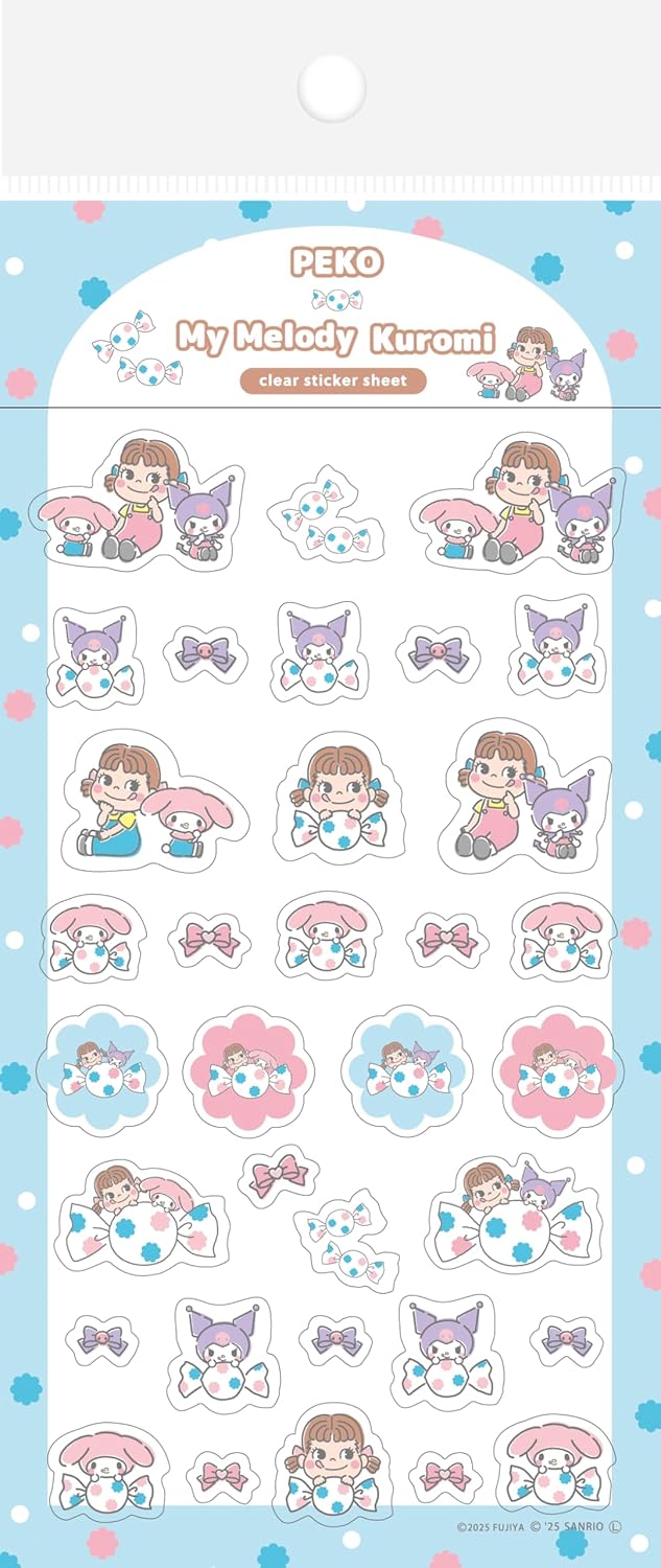 Sanrio x PEKO Sticker Sheet - Dot Kuromi | Papermind Shop