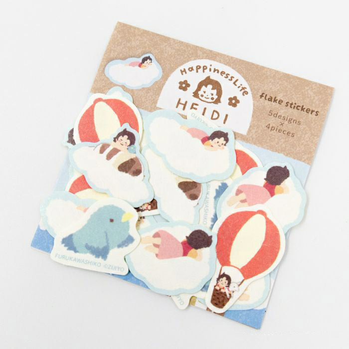 Furukawashiko Flake Stickers - Floating Heidi
