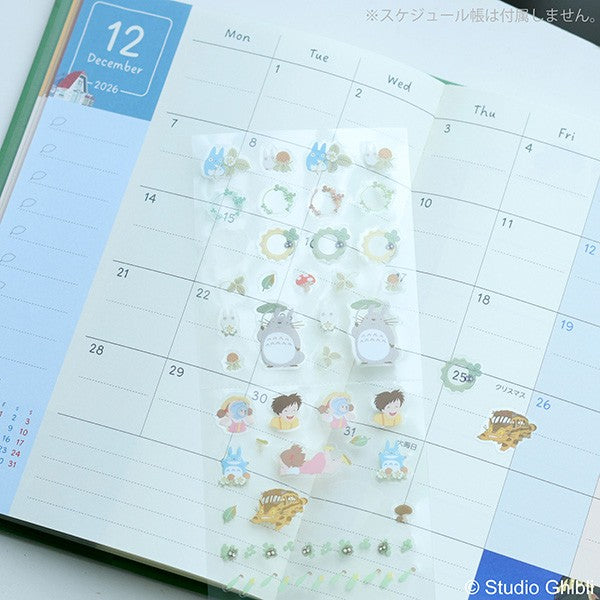 Studio Ghibli Sticker Sheet Schedule Sticker My Neighbor Totoro