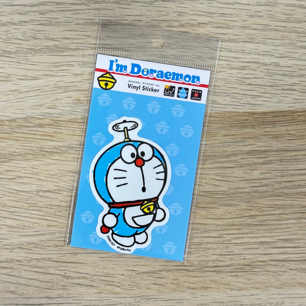 I'm Doraemon Die-Cut Sticker – Take-copter 02 | Sanrio-Style Character Decal for Phones & Suitcases - Shop Vinyl Stickers and Japanese Stationery at Papermind Stationery Shop