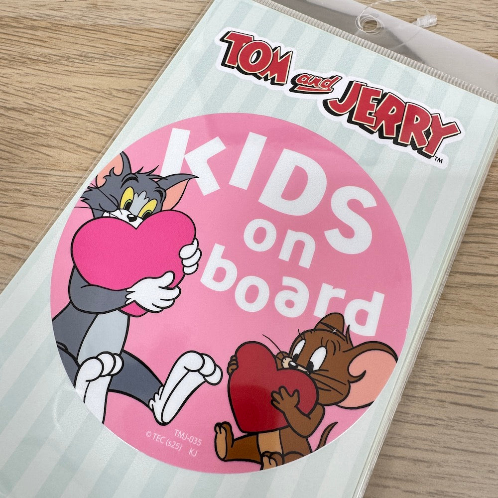 Tom and Jerry Big Size Sticker – KIDS on Board Hearts | Classic Cartoon Car Decal - Shop Vinyl Stickers and Japanese Stationery at Papermind Stationery Shop