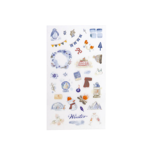 Irodo Paper Transfer Stickers - Winter | Papermind Shop