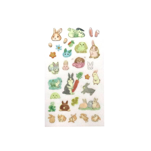 Irodo Paper Transfer Stickers - Rabbit | Papermind Shop