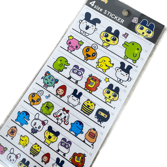 Tamagochi 4 Size Stickers - Shop Sticker Sheets and Japanese Stationery at Papermind Stationery Shop