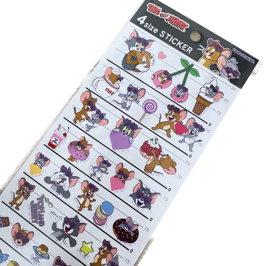 Tom and Jerry 4 Size Stickers - Pop Sunglasses - Shop Sticker Sheets and Japanese Stationery at Papermind Stationery Shop