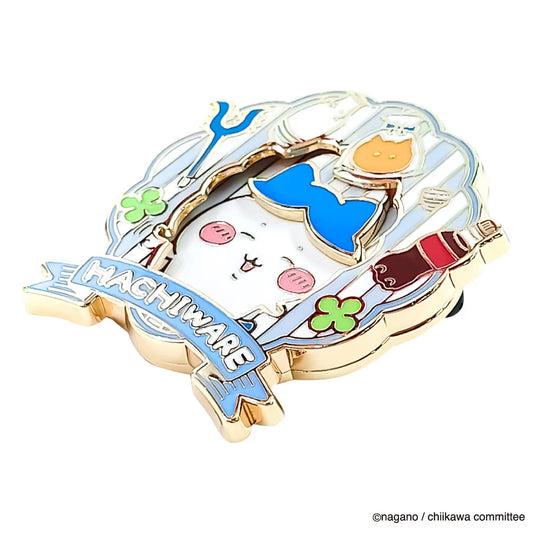 Chiikawa Large Gimmick Pin Badge Hachiware