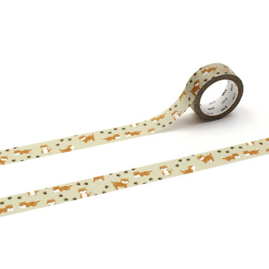 MT 15mm Washi Tape - Cute Shiba Dog