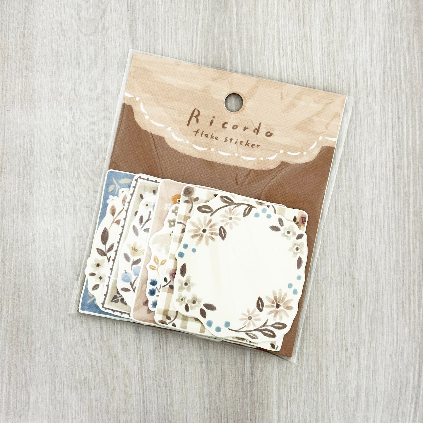 Mind Wave Ricordo Flake Stickers Botanical Brown Frames