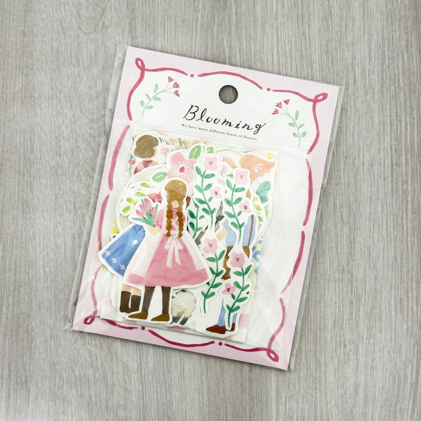 Mind Wave Flake Stickers Blooming Pink Sheep