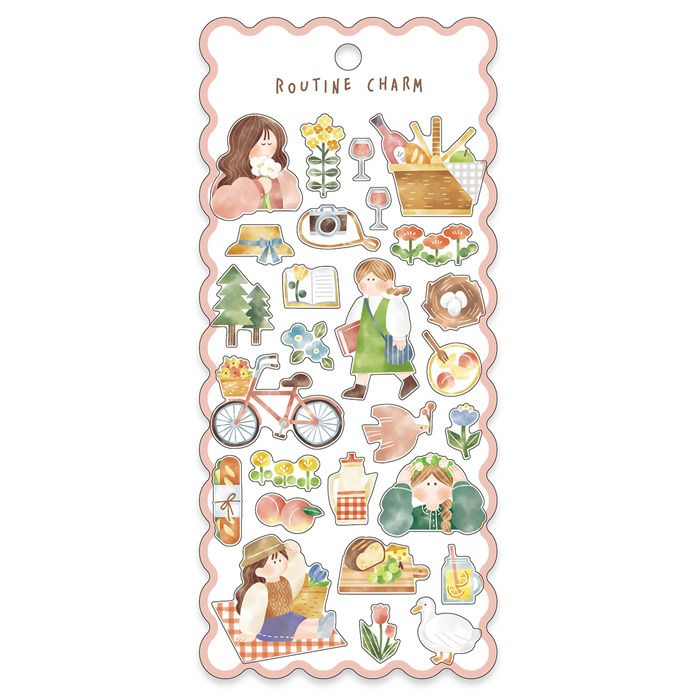 Mind Wave Sticker Sheet - Routine Charm Picnic | Papermind Shop