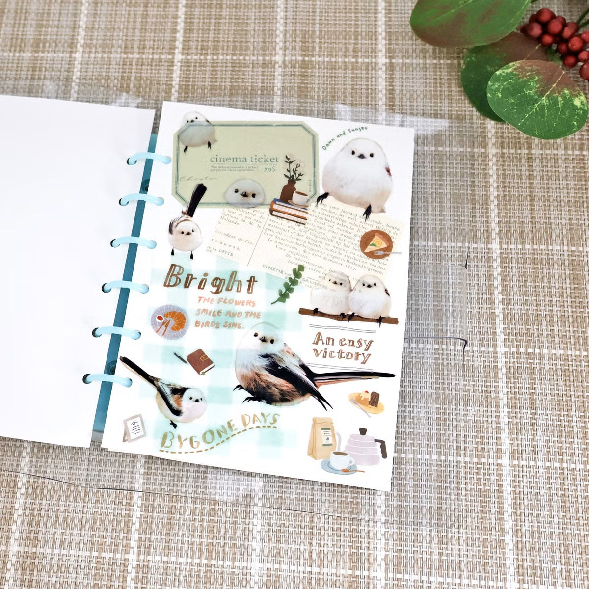 Mind Wave Photo Selection Sticker Sheet - Long-tailed Tit - Shop Sticker Sheets and Japanese Stationery at Papermind Stationery Shop
