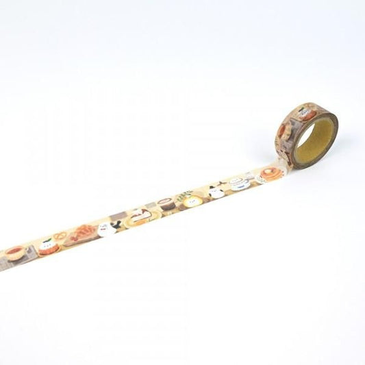 NB Co. 15mm Washi Tape - Long-tailed Tit Bird x Cafe | Papermind Shop