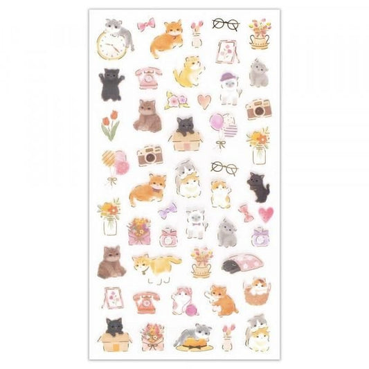 NB Co. Sticker Sheet - Kitten x Holiday | Papermind Shop