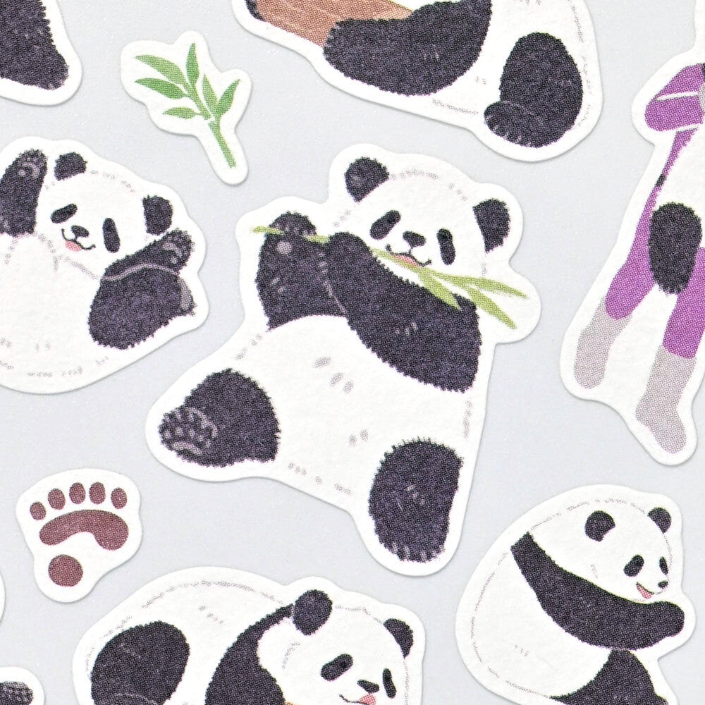 NB Co Sticker Sheet - Zoom-in Animal Giant Panda