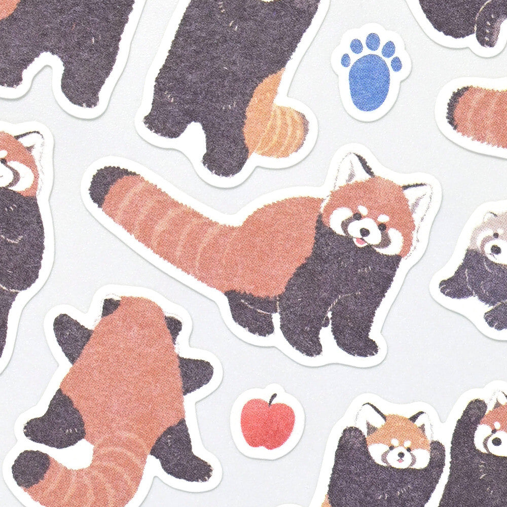 NB Co Sticker Sheet - Zoom-in Animal Red Panda