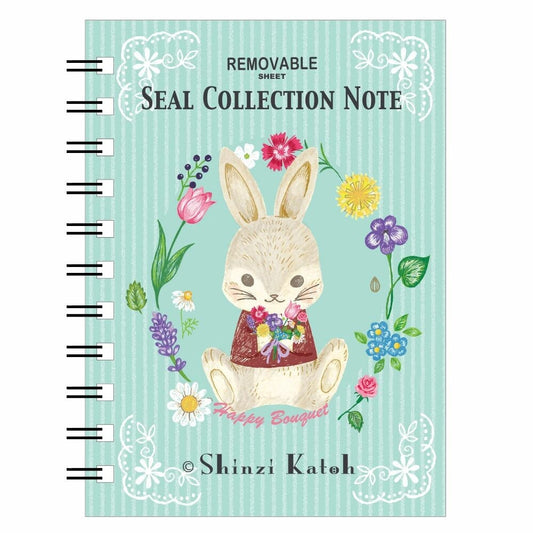 Seal-Do Printing Sticker Album Spring Flower Rabbit