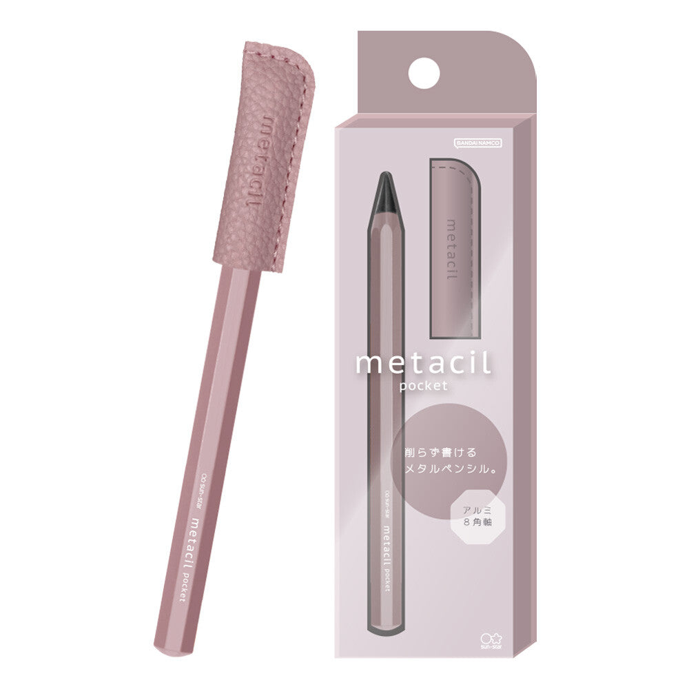 Sunstar Stationery Metacil Pocket Pencil Pink | Papermind Shop