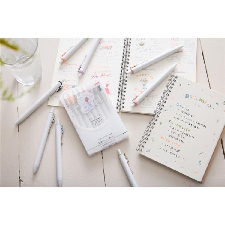 Uni-ball One 0.38mm Fika Color 8-Color Set | Papermind Shop