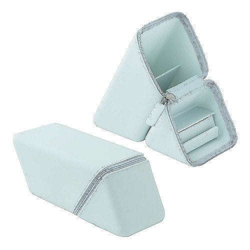 Sonic Kakusta Wide Portable Pen Case Stand with Drawer – Silicone Type Light Blue