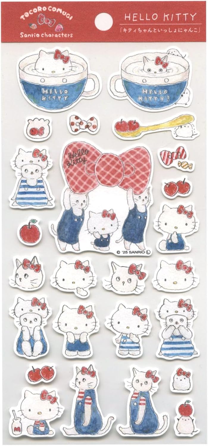 Active Corp Sticker Sheet Tocoro Comugi x Sanrio Hello Kitty