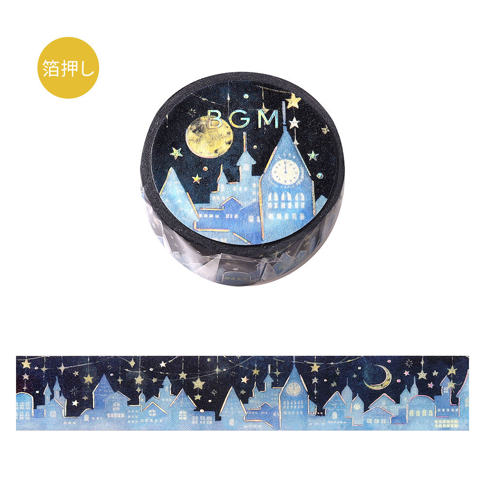 BGM 15mm Washi Tape - City of Starlight | Papermind Shop
