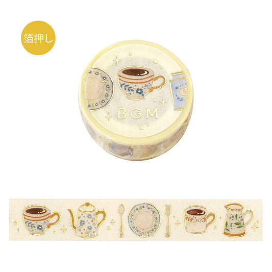 BGM 15mm Washi Tape - Afternoon Tea Set | Papermind Shop