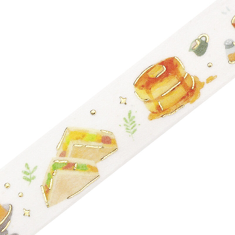 BGM 15mm Foil Stamp Washi Tapes "IPPAI" Full of Cafes | Papermind Shop