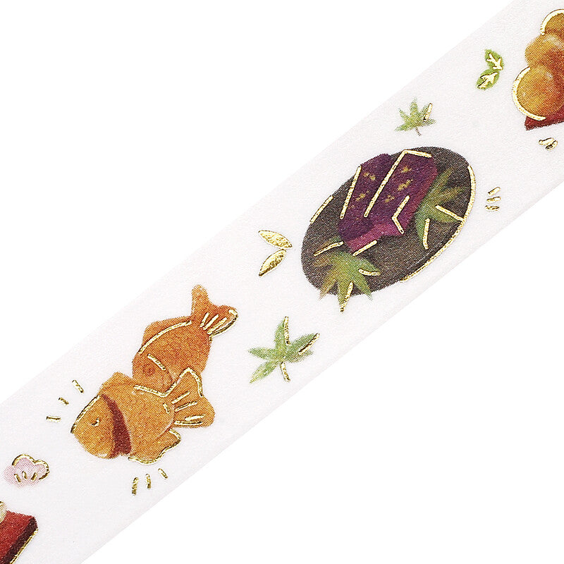 BGM 15mm Foil Stamp Washi Tapes "IPPAI" Full of Japanese Sweets | Papermind Shop