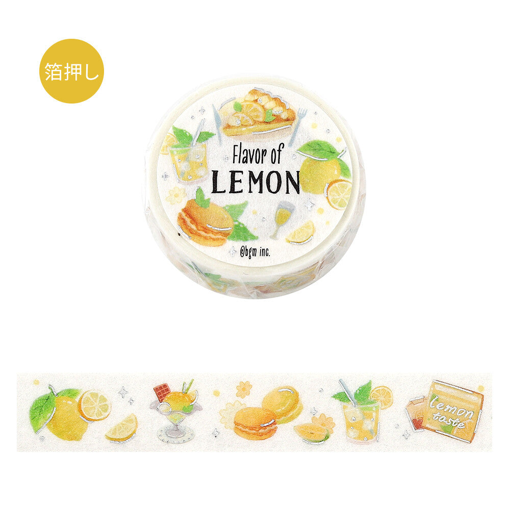 BGM 15mm Washi  Tape "Tokimeki Flavor" - Lemon | Papermind Shop