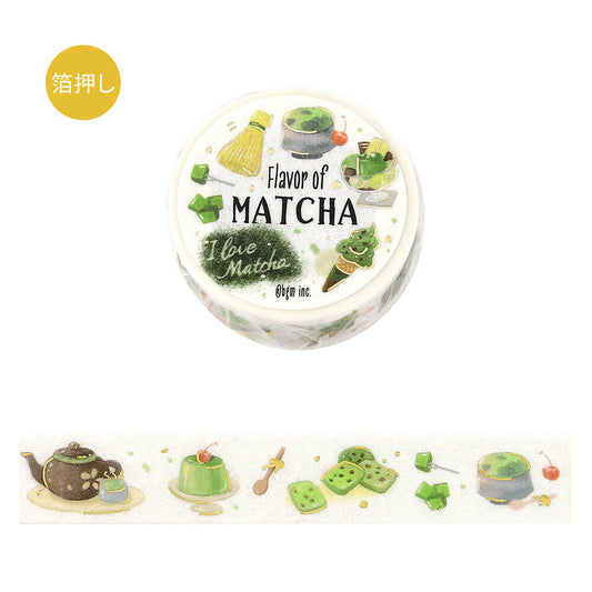 BGM 15mm Washi  Tape "Tokimeki Flavor" - Matcha | Papermind Shop