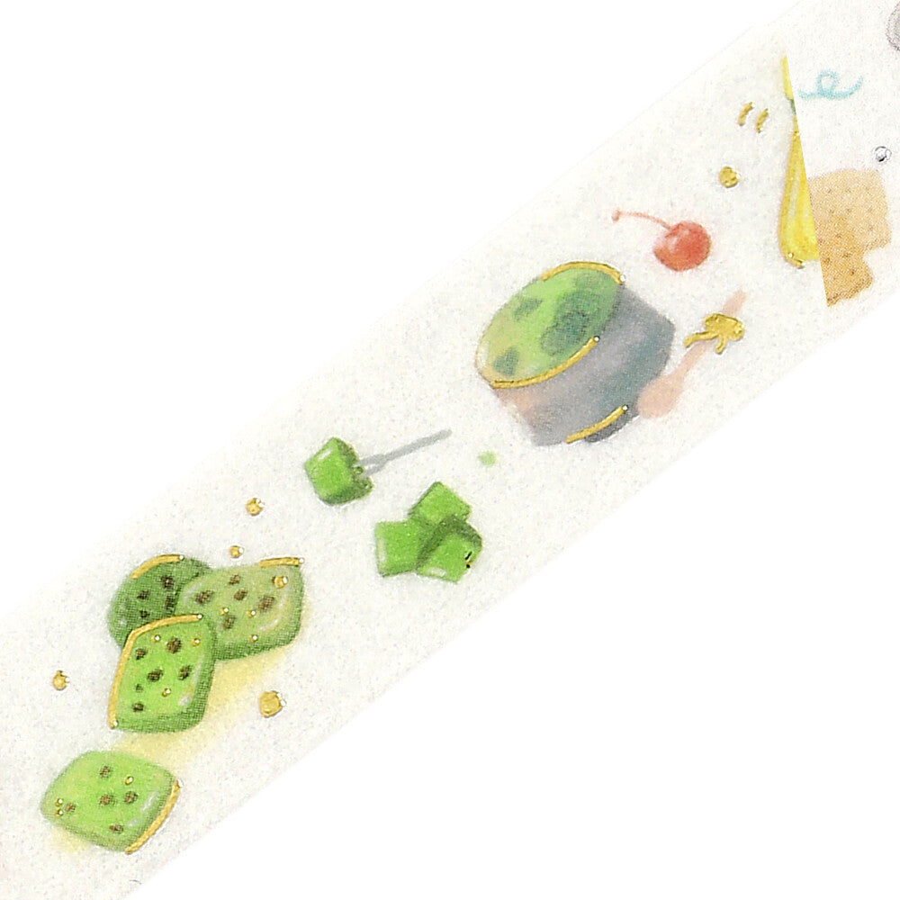 BGM 15mm Washi  Tape "Tokimeki Flavor" - Matcha | Papermind Shop