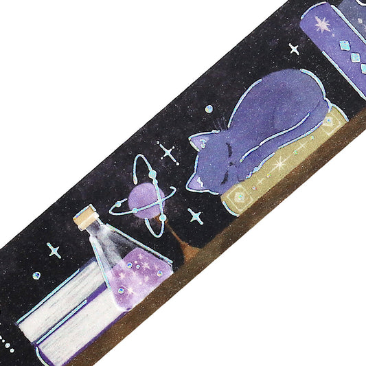 BGM 20mm Foil Stamp Washi Tapes "Fantasy Biblio" Cat  | papermindstationery.com