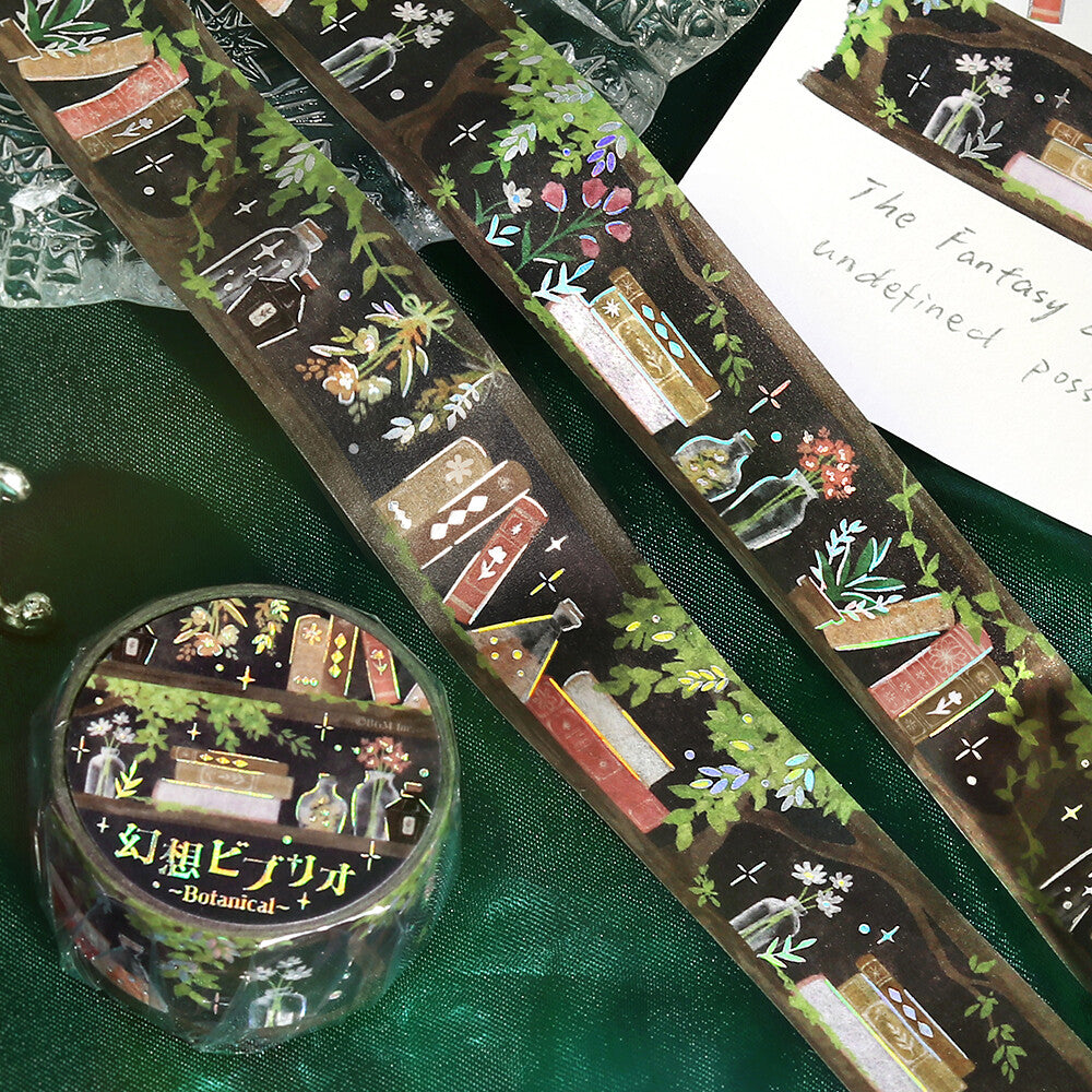 BGM 20mm Foil Stamp Washi Tapes "Fantasy Biblio" Botanicals  | papermindstationery.com