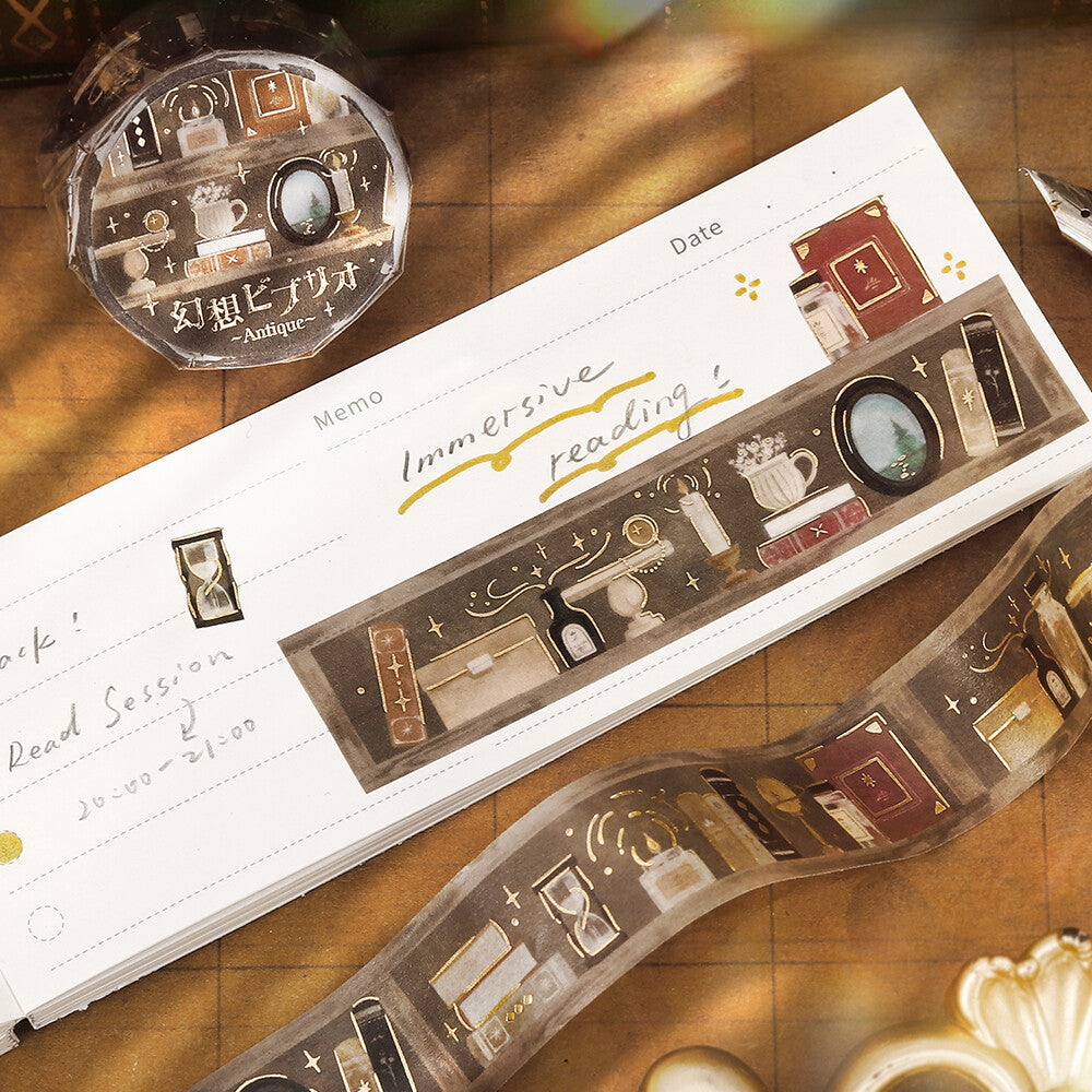 BGM 20mm Foil Stamp Washi Tapes "Fantasy Biblio" Antique | Papermind Shop