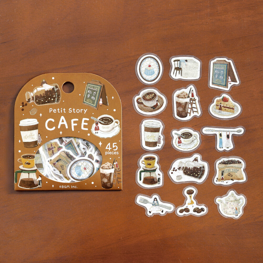 BGM Flake Stickers - Petit Story Cafe | Papermind Shop