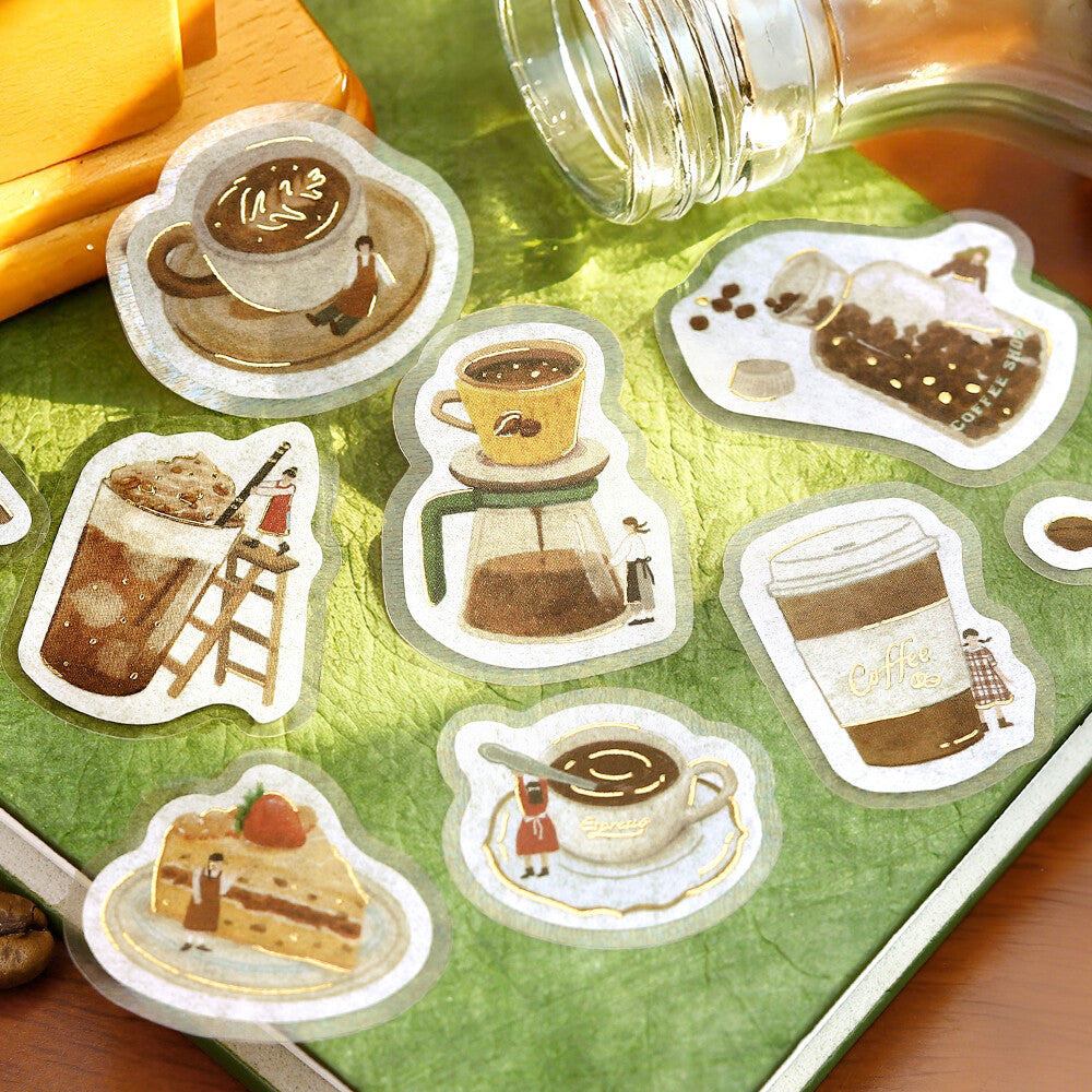 BGM Flake Stickers - Petit Story Cafe | Papermind Shop