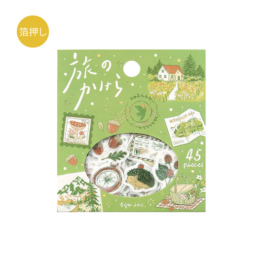 BGM Foil-stamped Flake Stickers "Fragments of a Journey" - To the Forest | Papermind Shop