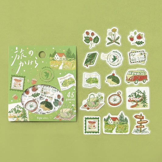 BGM Foil-stamped Flake Stickers "Fragments of a Journey" - To the Forest | Papermind Shop