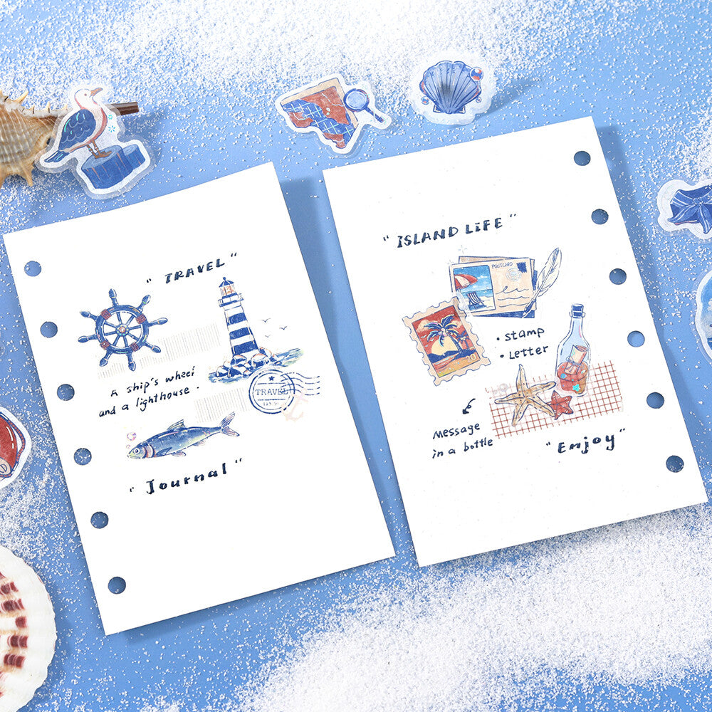 BGM Foil-stamped Flake Stickers "Fragments of a Journey" - To the Sea