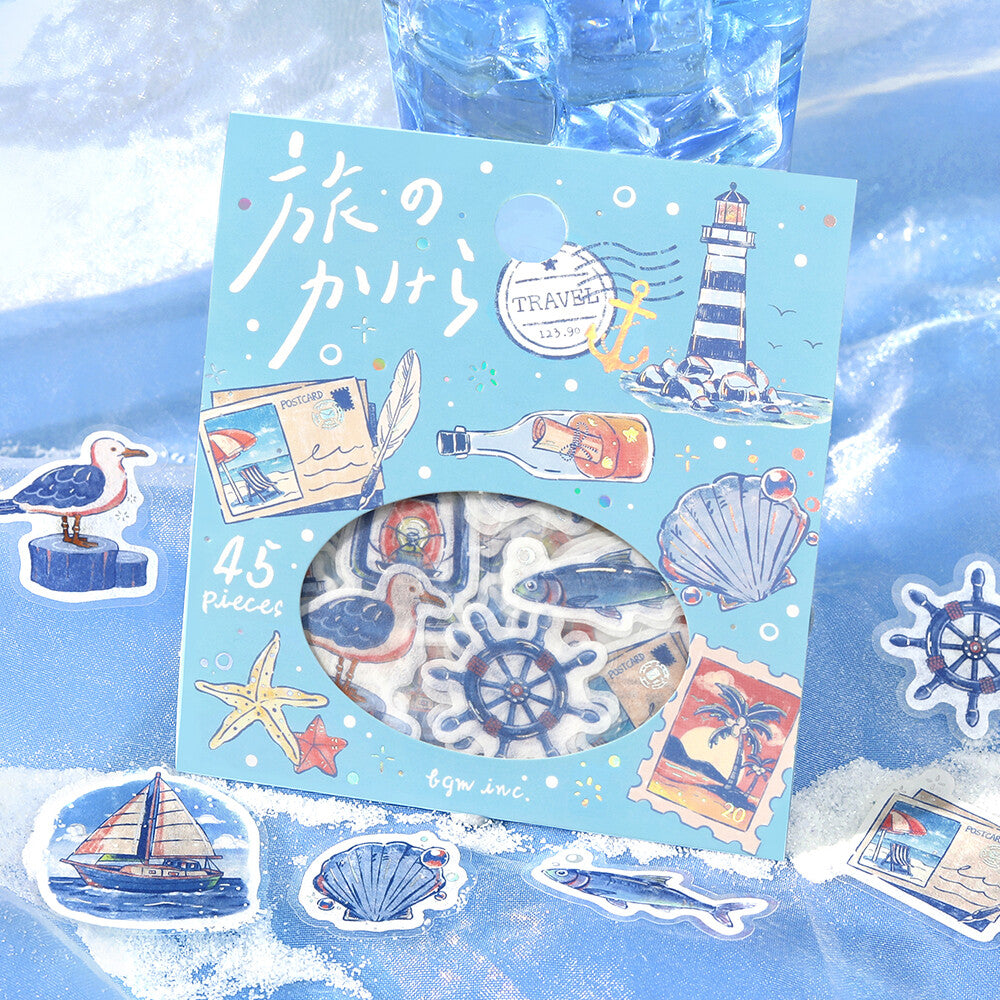 BGM Foil-stamped Flake Stickers "Fragments of a Journey" - To the Sea