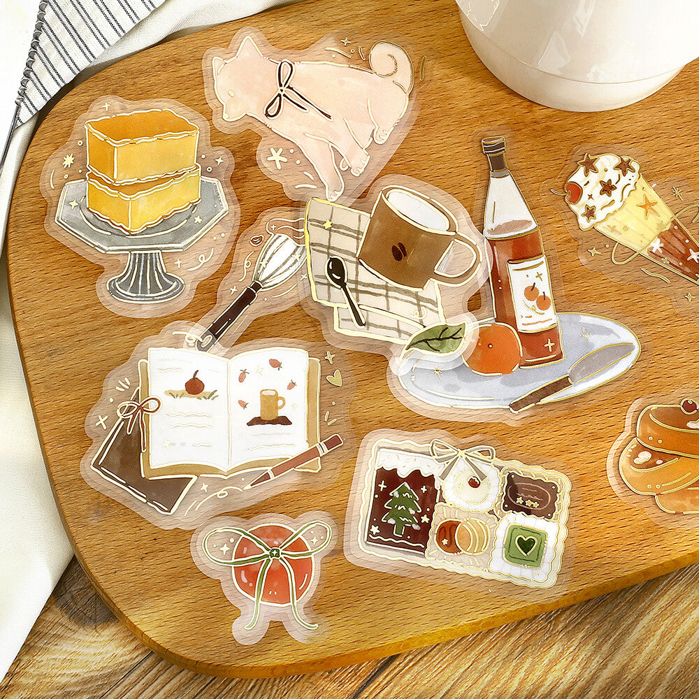 BGM Flake Stickers - Clear Dolce Vita Sweet Recipe | Papermind Shop