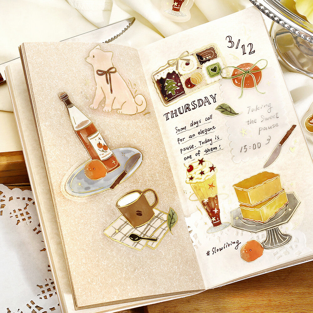 BGM Flake Stickers - Clear Dolce Vita Sweet Recipe