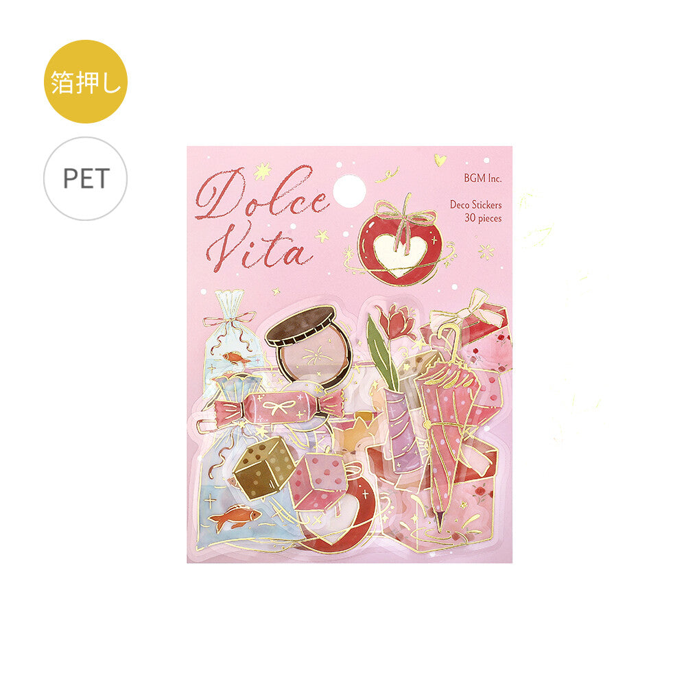 BGM Flake Stickers - Clear Dolce Vita Gift Giving Day | Papermind Shop